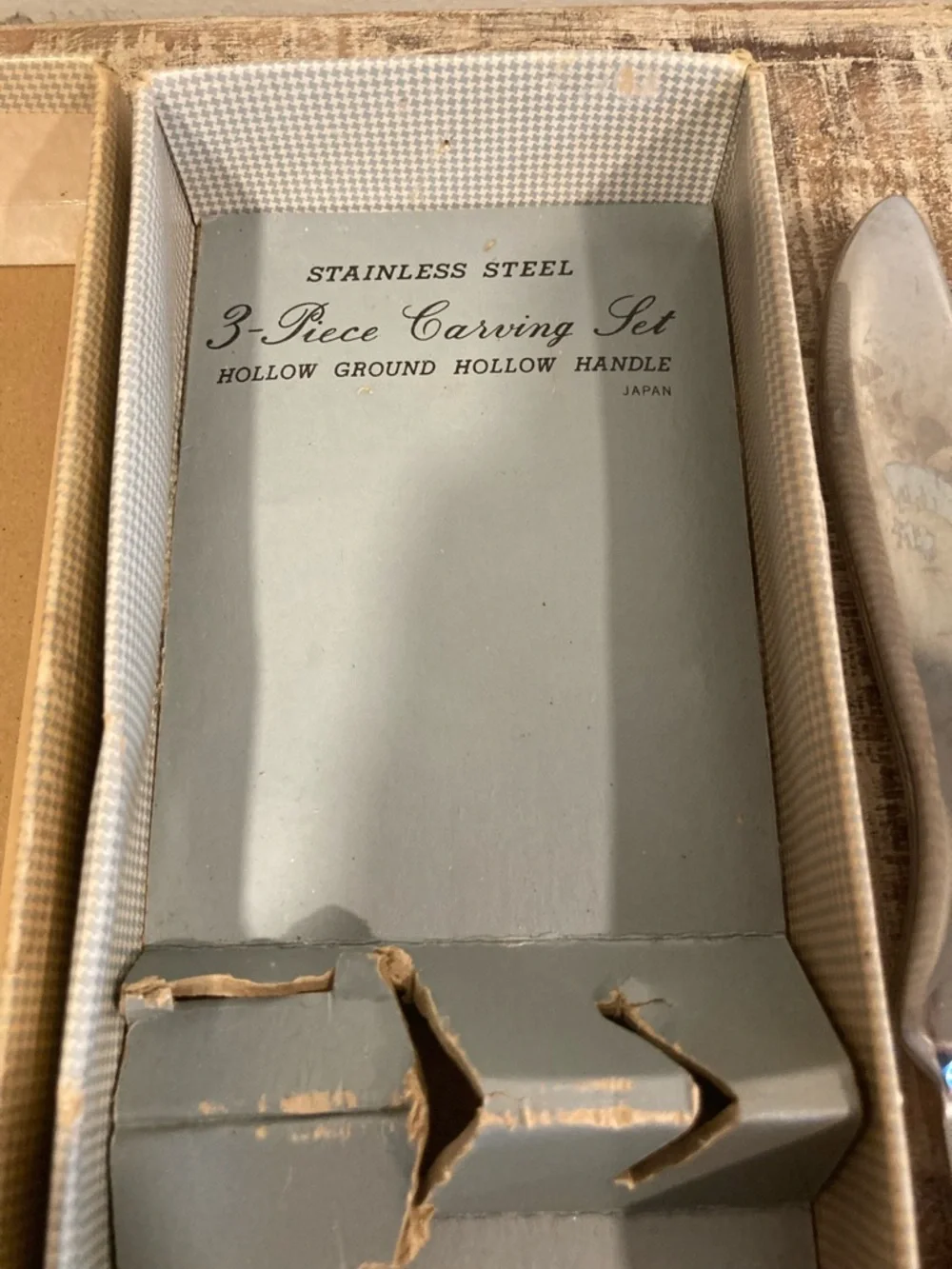 Retro 3-Piece Carving Set - Stainless Steel - Japan